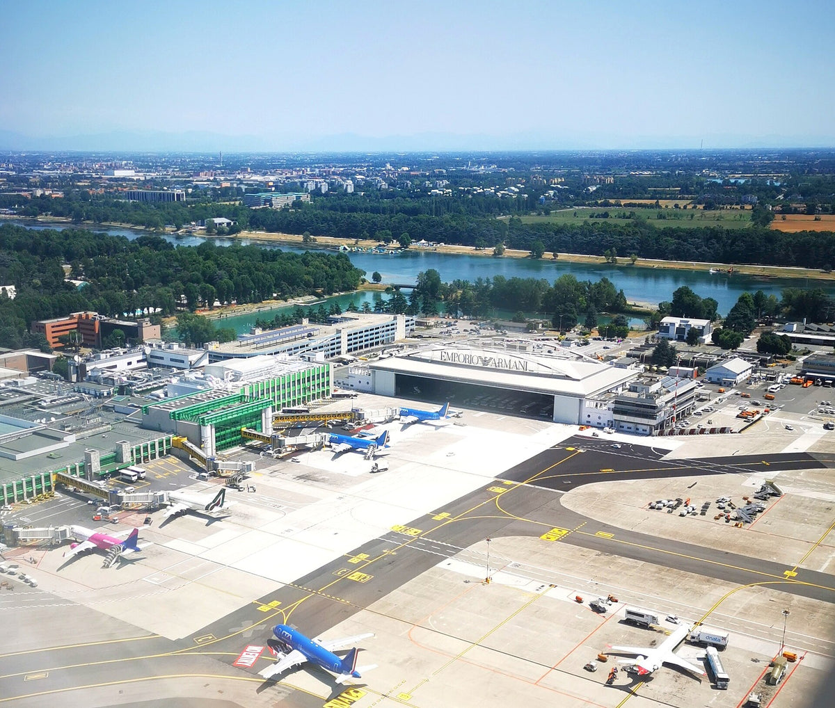 Milano Linate Airport — vue de l'aéroport