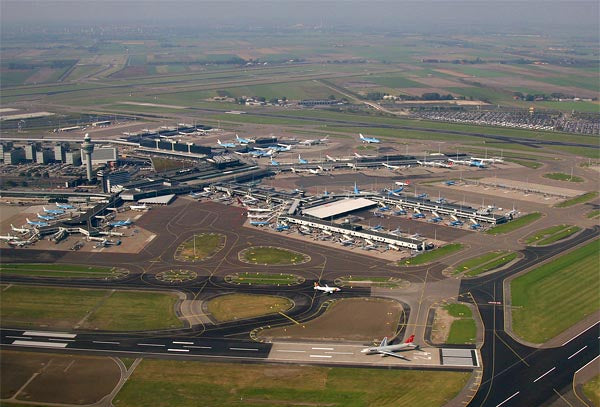 Amsterdam Airport Schiphol — vue de l'aéroport